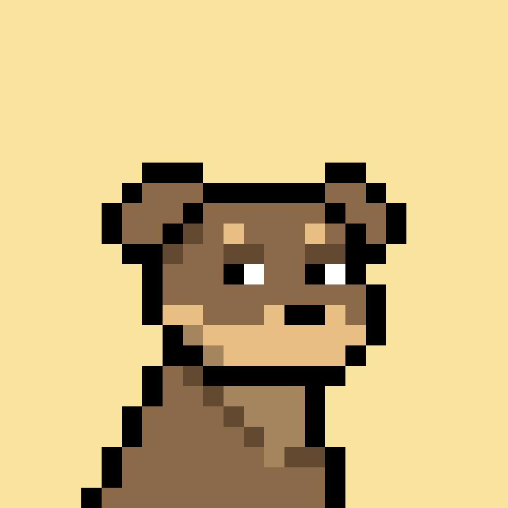 Pixel dog on a pale yellow background from the official Doginal Dogs post on October 5, 2026