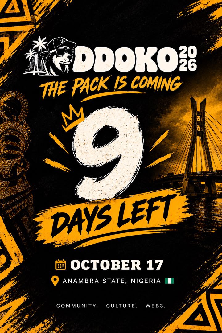 DDOKO 2026 countdown poster showing 9 days left until October 17 in Anambra State, Nigeria
